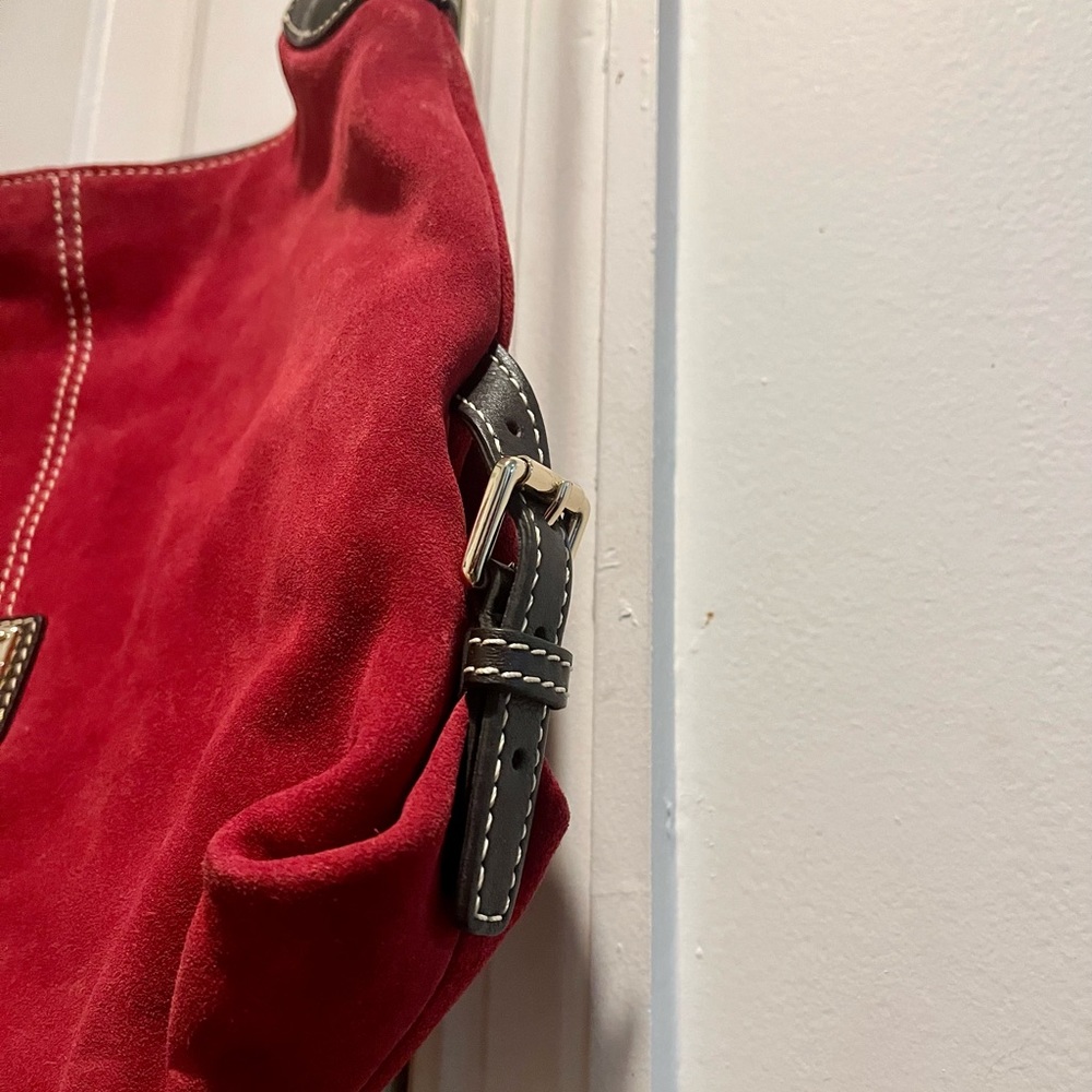 Dooney & Bourke red suede bag - Picture 10 of 16